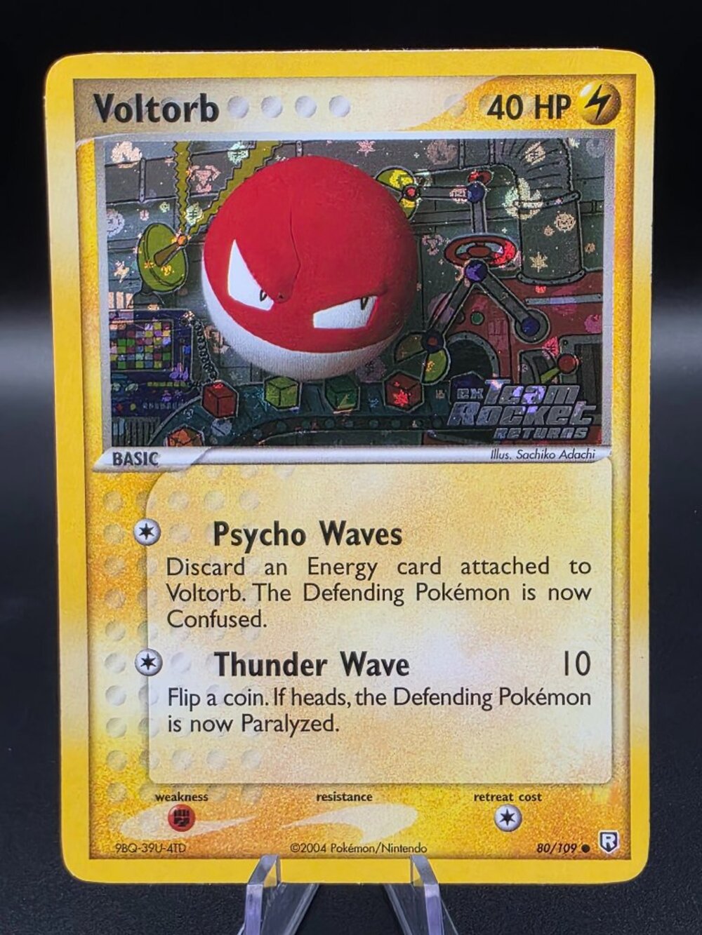 Voltorb 80/109 - Ex Team Rocket Returns STAMPED Reverse Holo Pokemon Card LP
